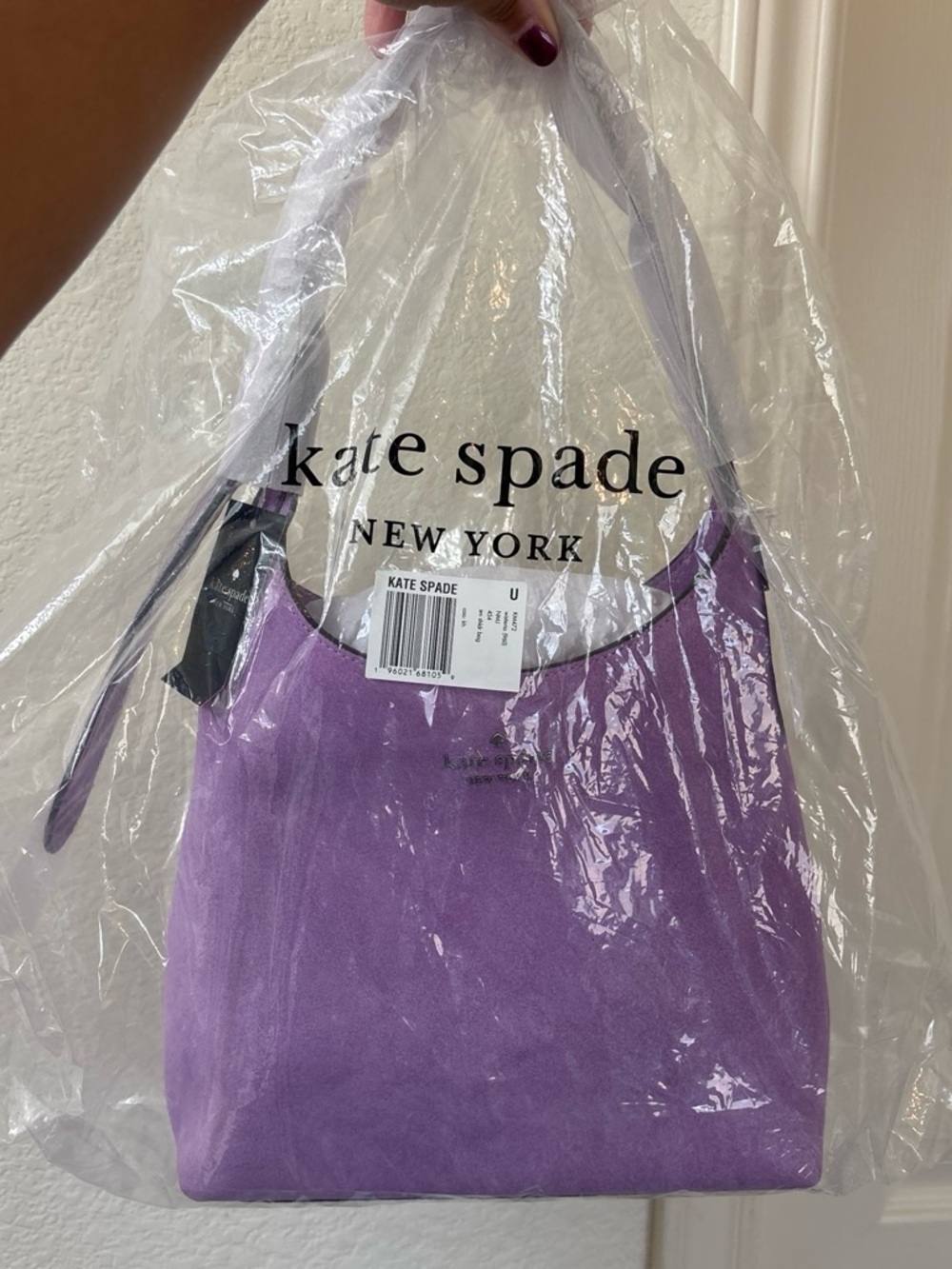 BNWT Kate Spade Suede 454 Shoulder Bag in the color Wisteria - Picture 2 of 7